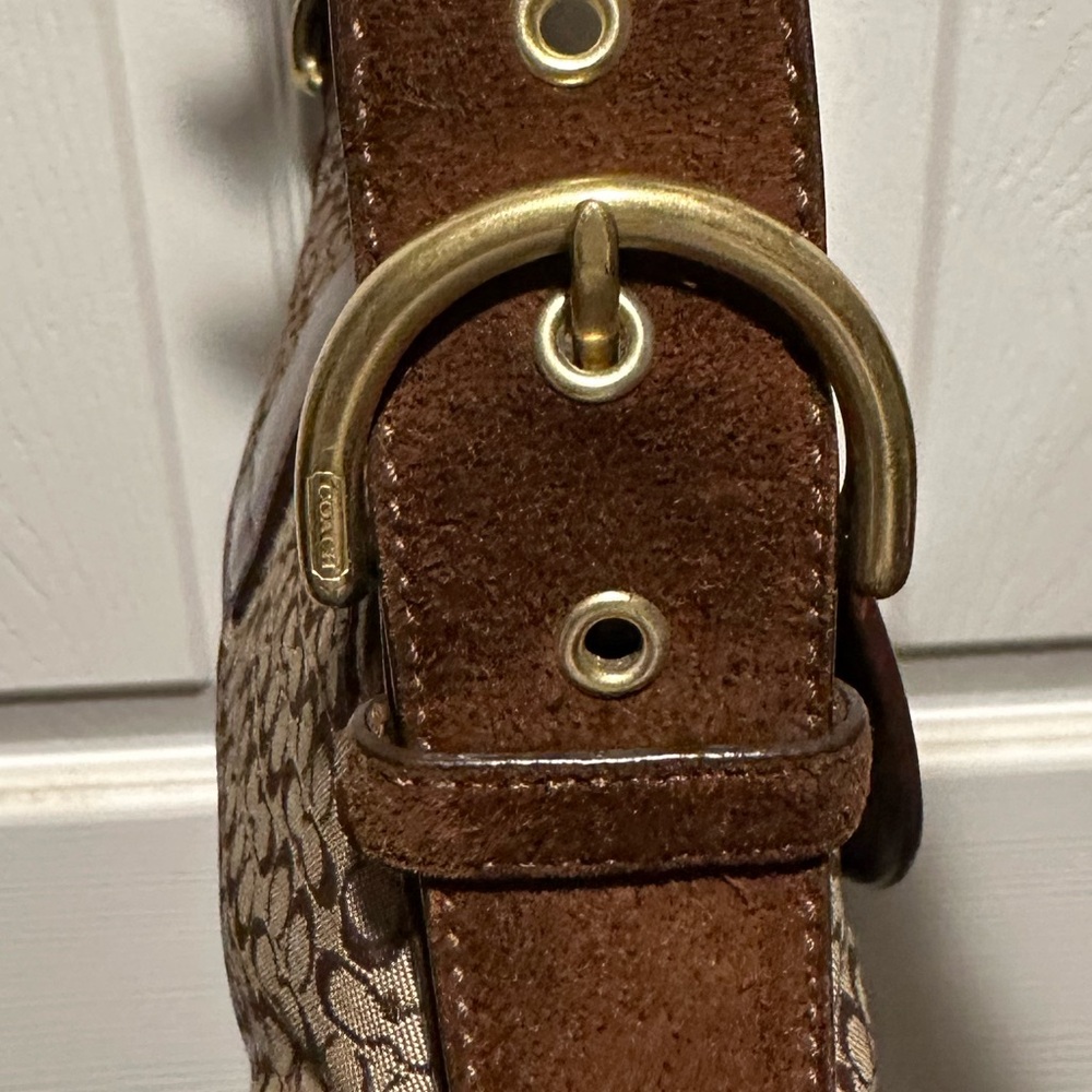 Coach Vintage 6818 Small Shoulder Bag In Brown Signat… - Gem